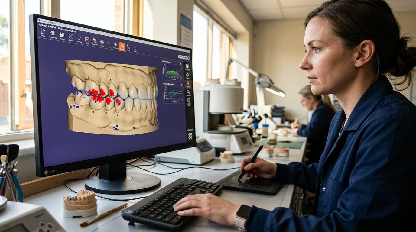 Occlusione Digitale: Come il CAD/CAM Rivoluziona il Controllo dei Contatti